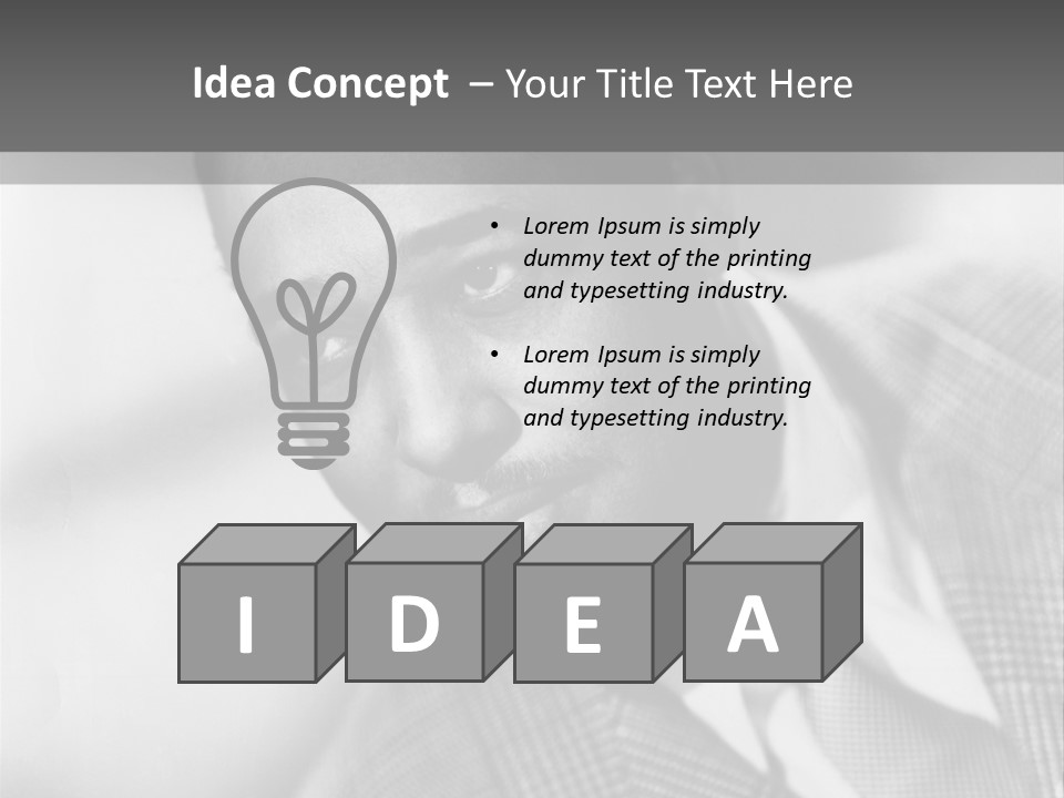 A Man Dressed As A Vintage Image PowerPoint Template