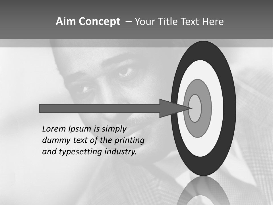 A Man Dressed As A Vintage Image PowerPoint Template