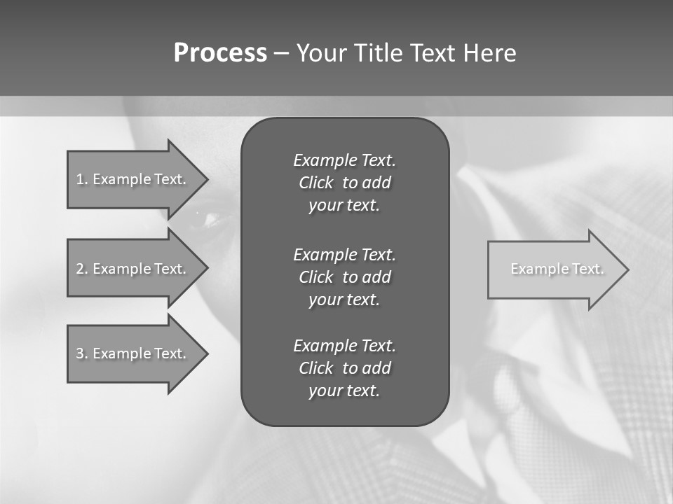 A Man Dressed As A Vintage Image PowerPoint Template