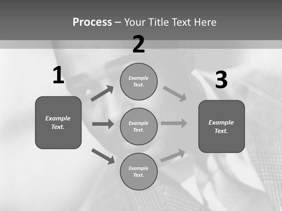 A Man Dressed As A Vintage Image PowerPoint Template