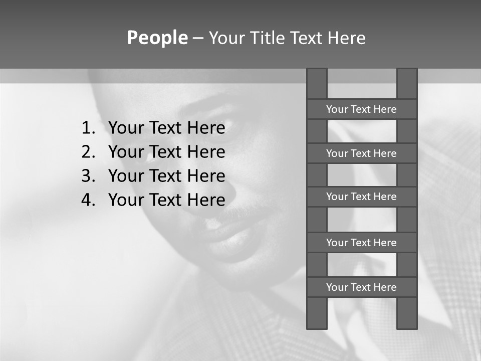 A Man Dressed As A Vintage Image PowerPoint Template