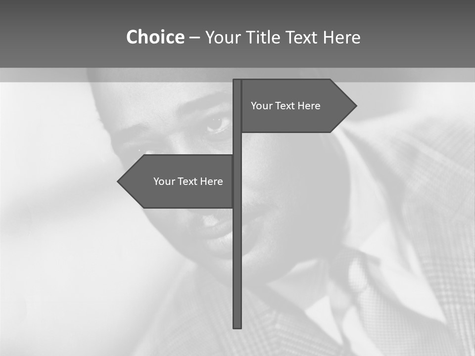 A Man Dressed As A Vintage Image PowerPoint Template