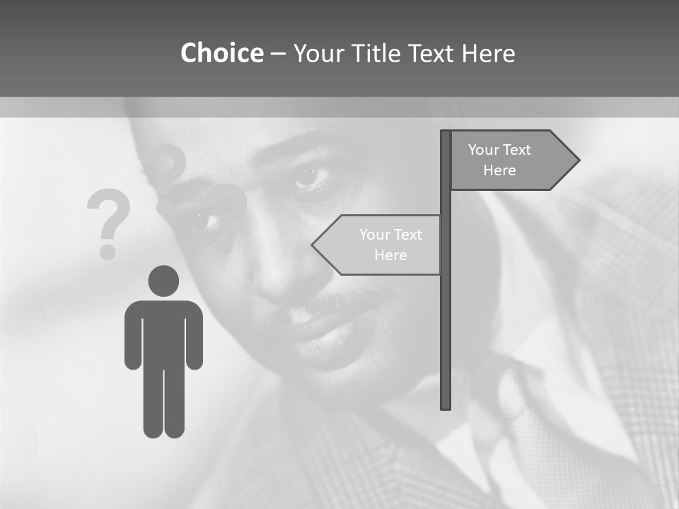 A Man Dressed As A Vintage Image PowerPoint Template