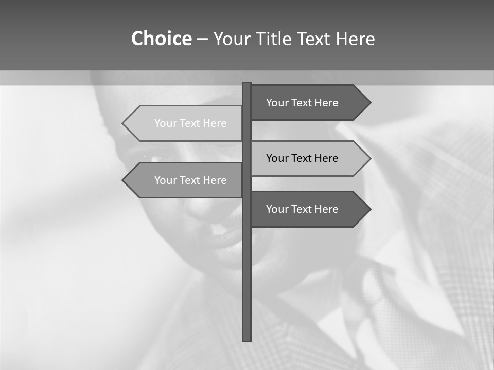 A Man Dressed As A Vintage Image PowerPoint Template