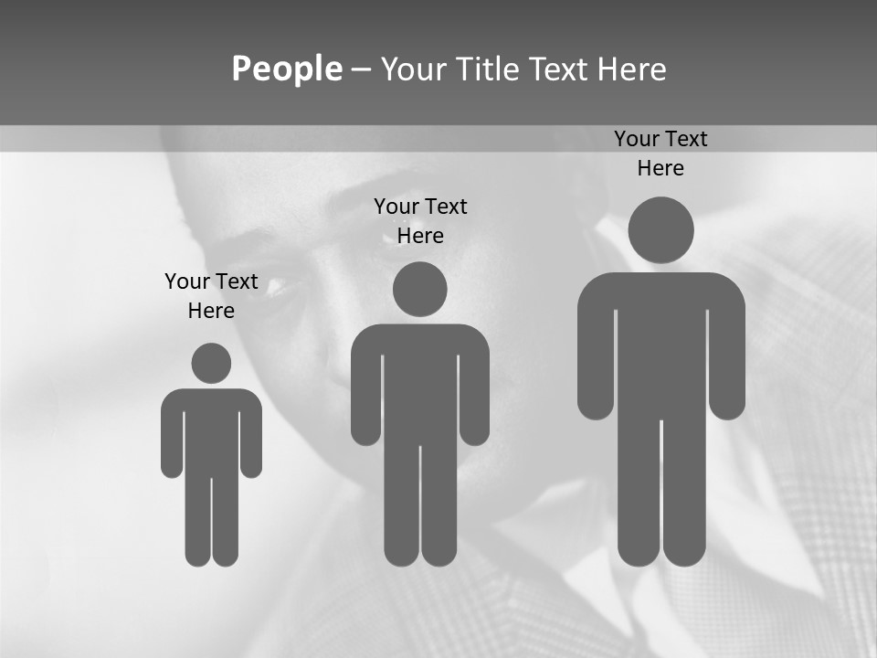 A Man Dressed As A Vintage Image PowerPoint Template