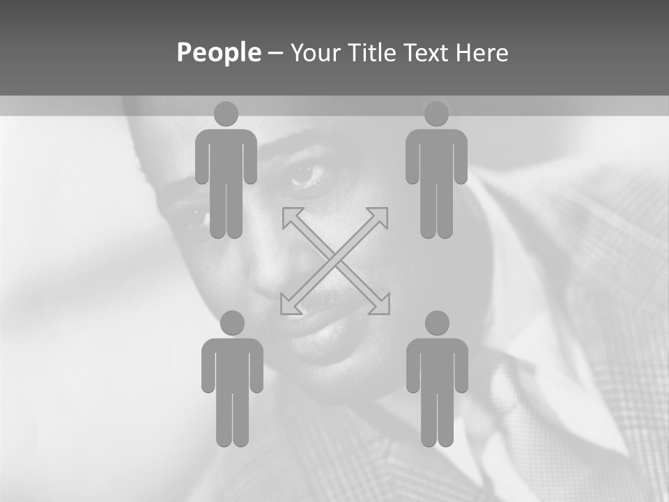 A Man Dressed As A Vintage Image PowerPoint Template