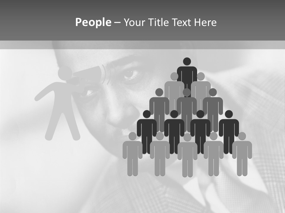 A Man Dressed As A Vintage Image PowerPoint Template