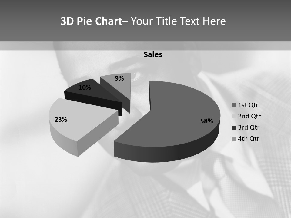 A Man Dressed As A Vintage Image PowerPoint Template