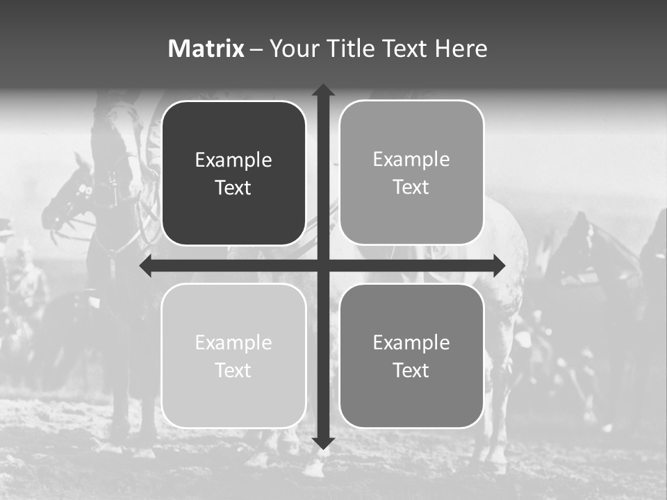 Riders Military Image PowerPoint Template