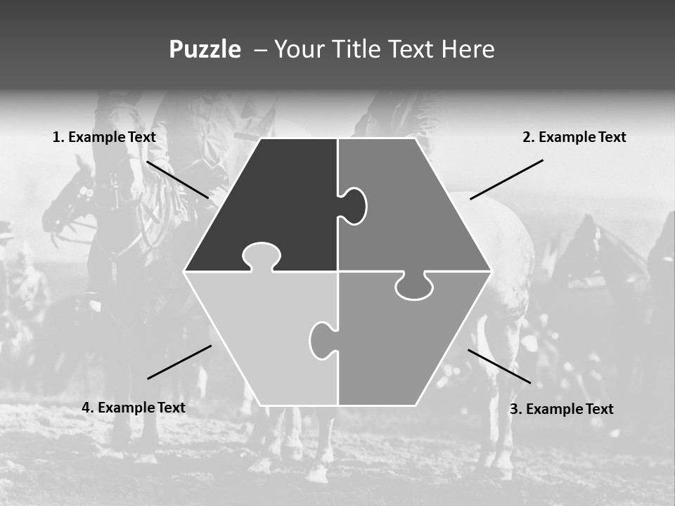 Riders Military Image PowerPoint Template