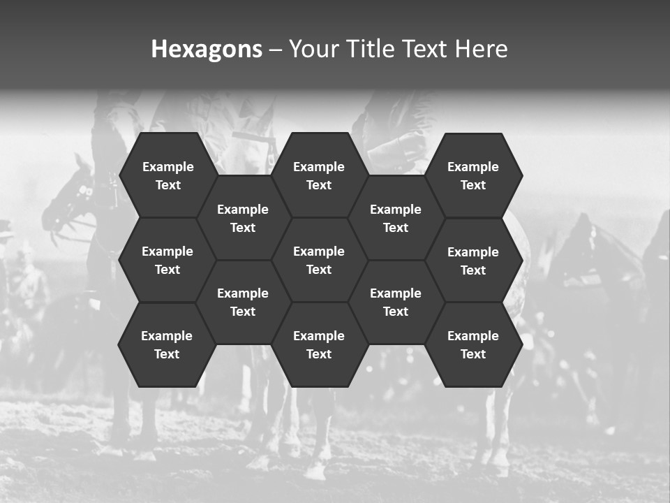 Riders Military Image PowerPoint Template