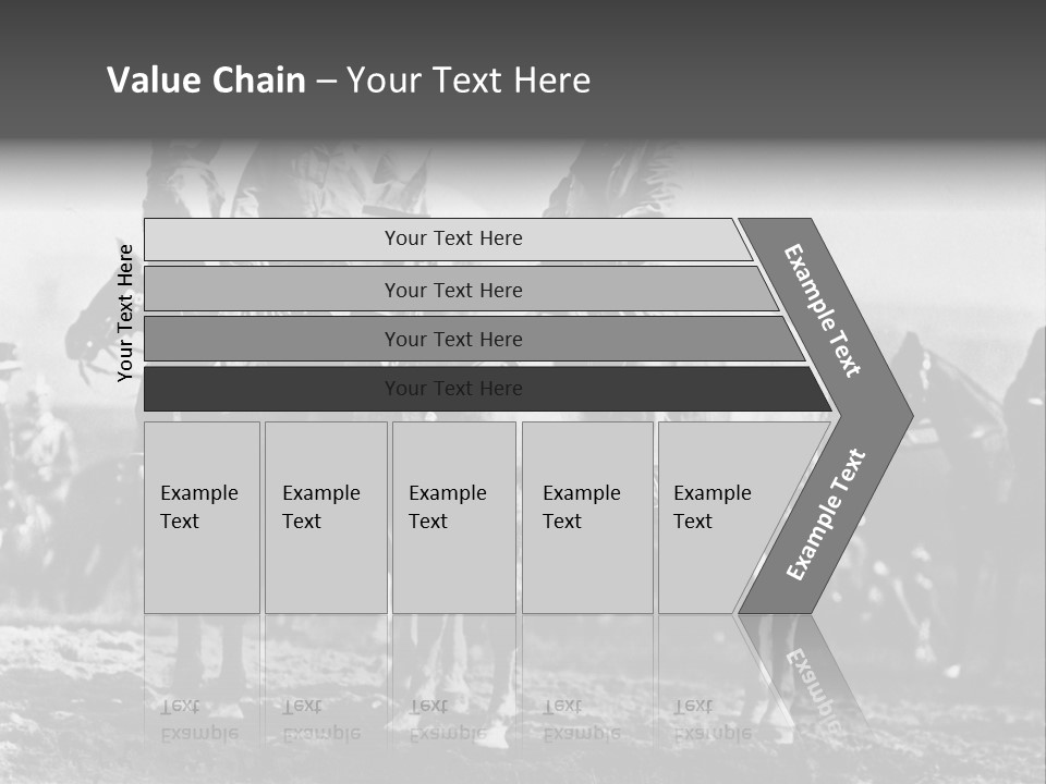 Riders Military Image PowerPoint Template