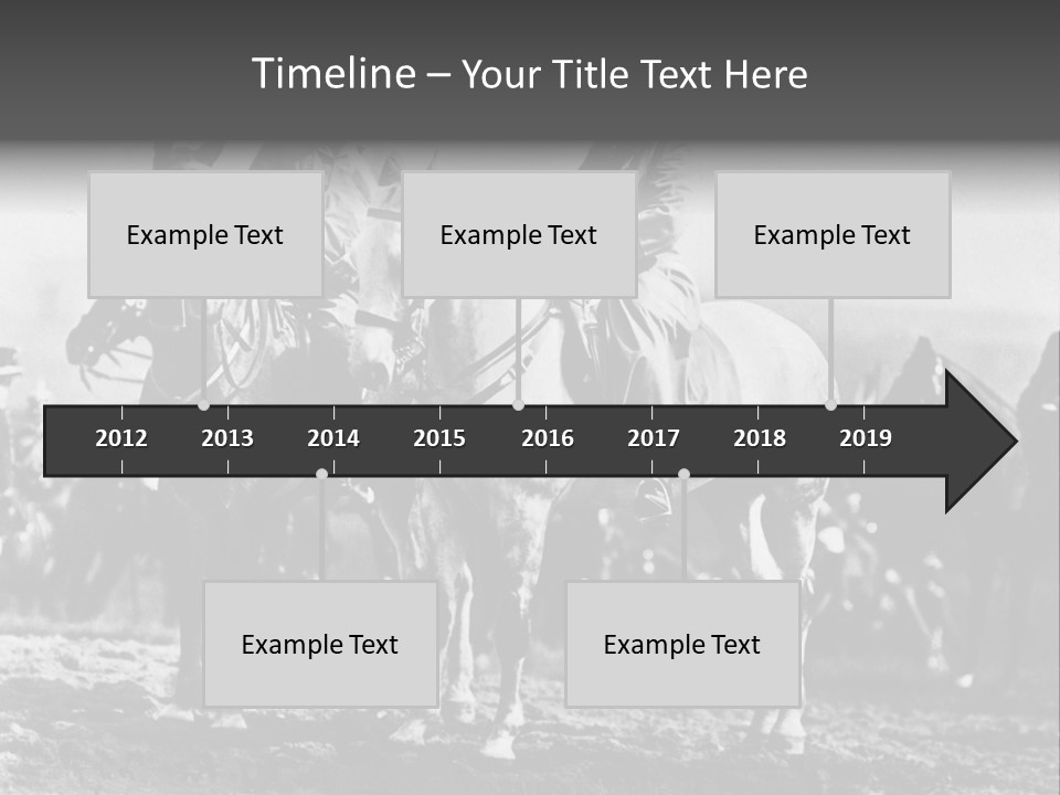 Riders Military Image PowerPoint Template