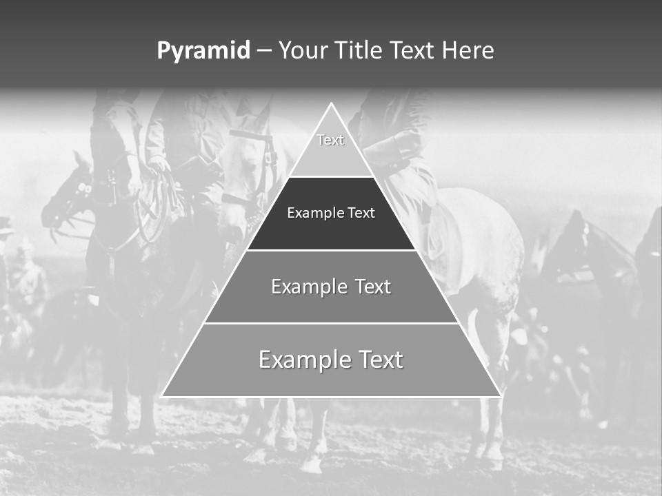 Riders Military Image PowerPoint Template