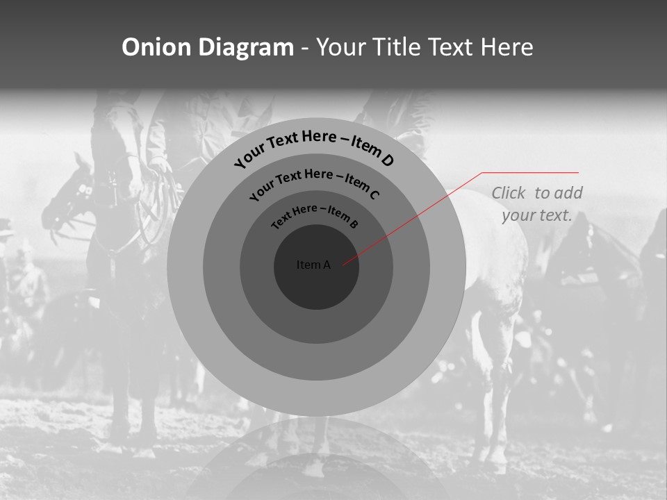 Riders Military Image PowerPoint Template