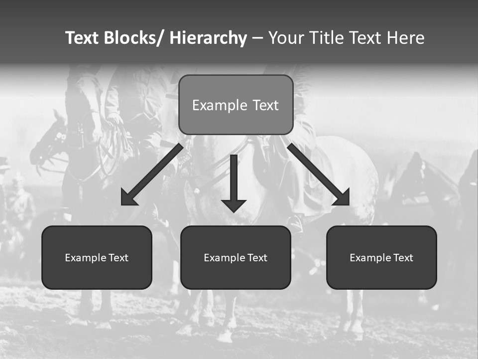 Riders Military Image PowerPoint Template