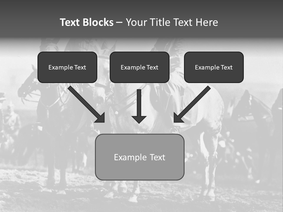 Riders Military Image PowerPoint Template