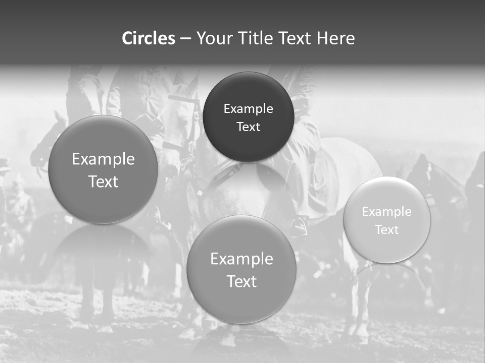 Riders Military Image PowerPoint Template