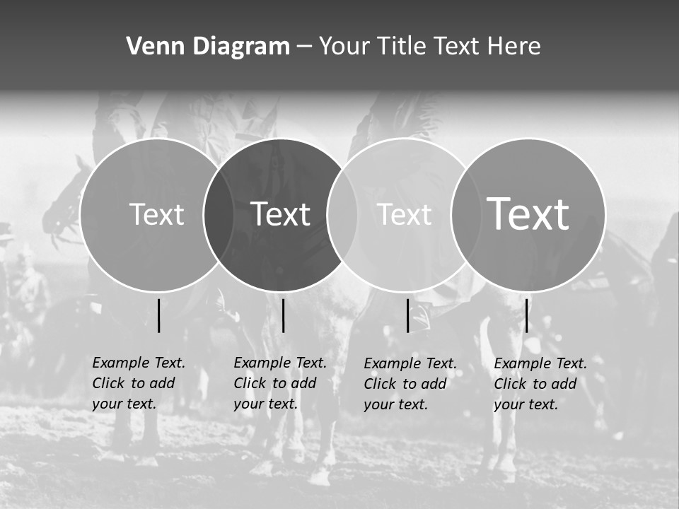 Riders Military Image PowerPoint Template