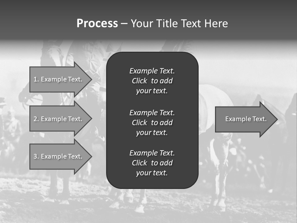 Riders Military Image PowerPoint Template