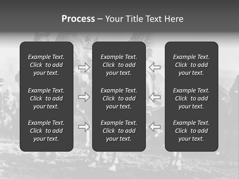 Riders Military Image PowerPoint Template