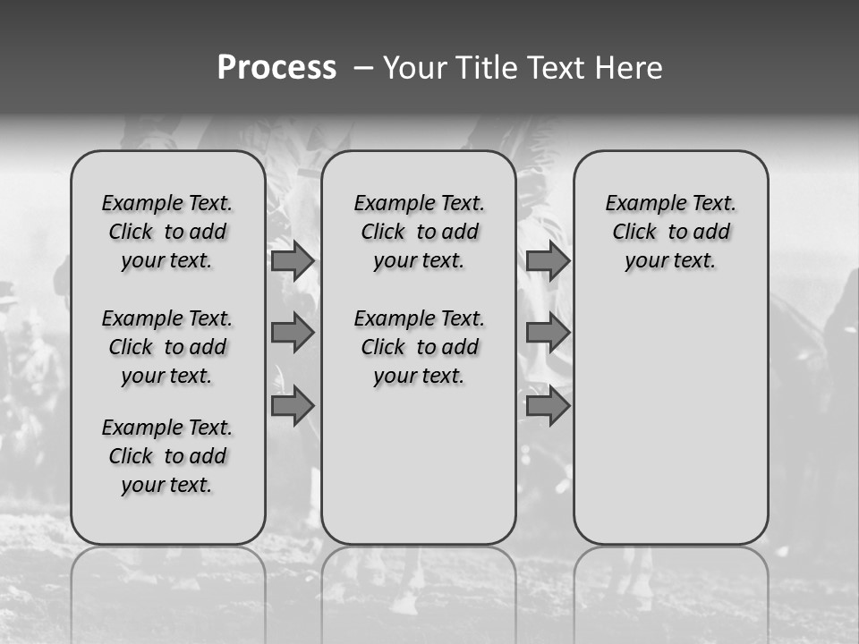 Riders Military Image PowerPoint Template