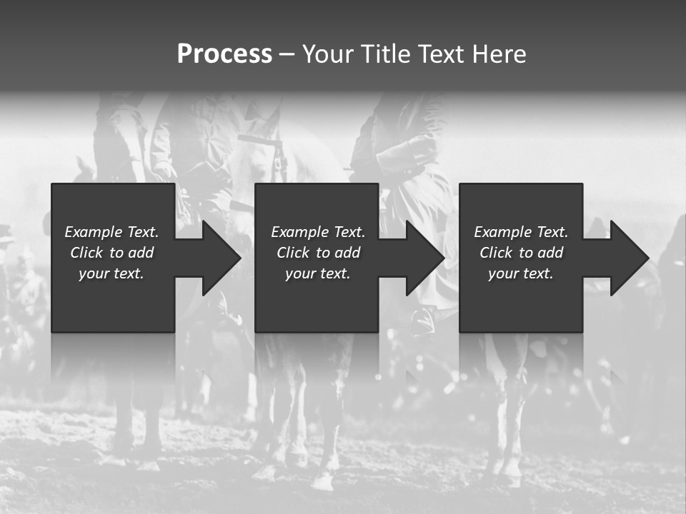Riders Military Image PowerPoint Template
