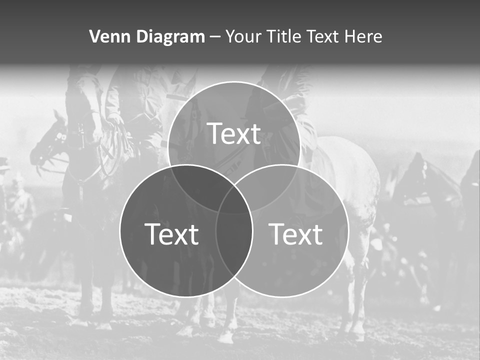 Riders Military Image PowerPoint Template