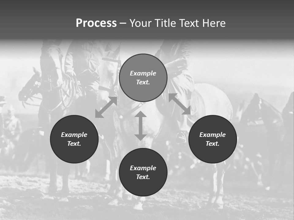 Riders Military Image PowerPoint Template