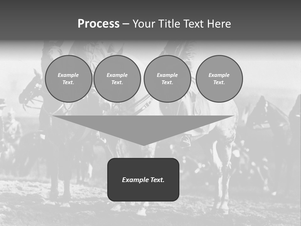 Riders Military Image PowerPoint Template