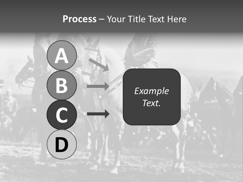 Riders Military Image PowerPoint Template