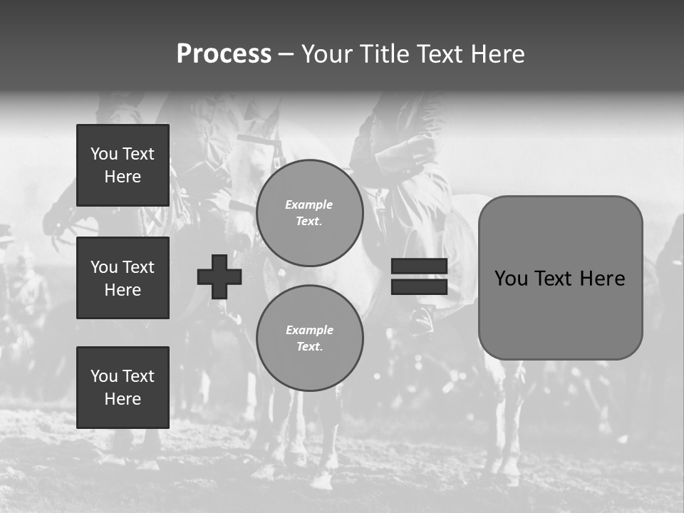 Riders Military Image PowerPoint Template