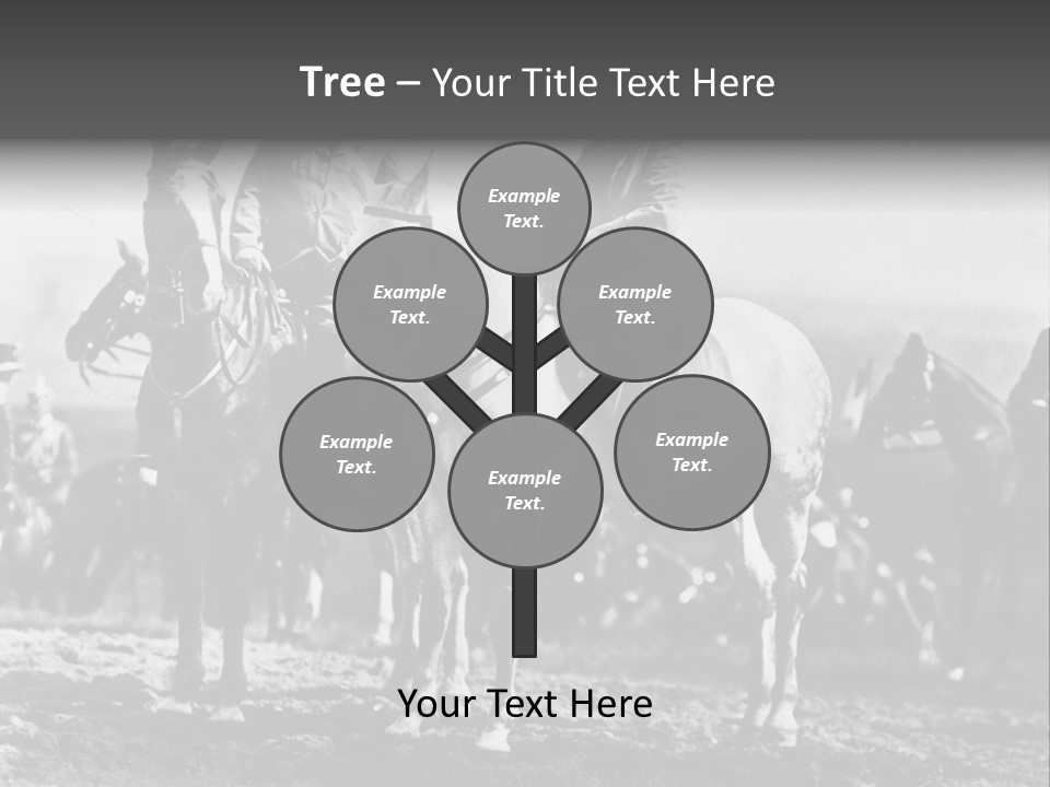 Riders Military Image PowerPoint Template