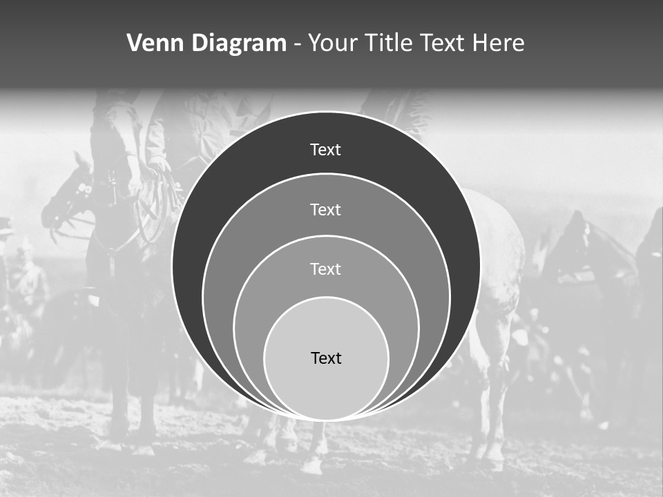 Riders Military Image PowerPoint Template