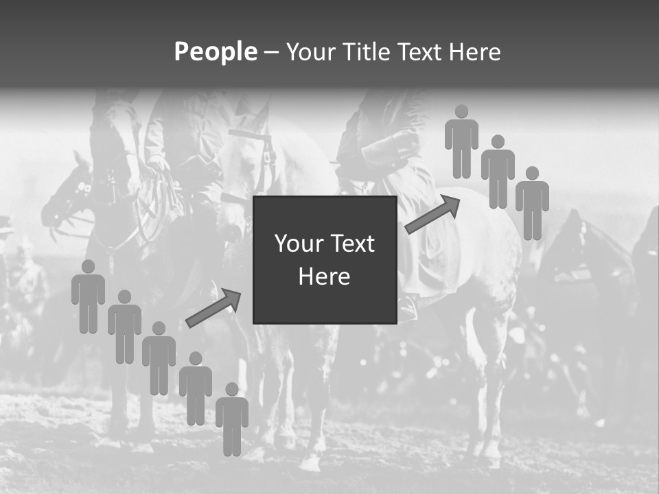 Riders Military Image PowerPoint Template