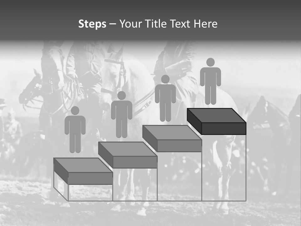 Riders Military Image PowerPoint Template