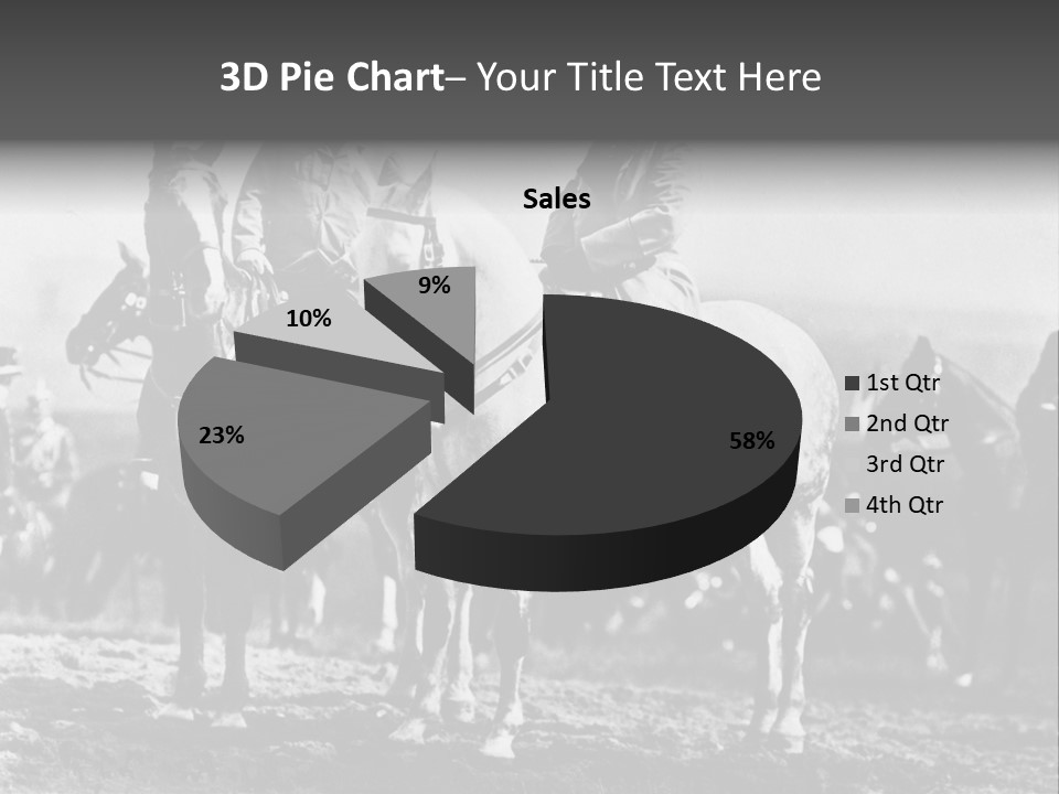 Riders Military Image PowerPoint Template