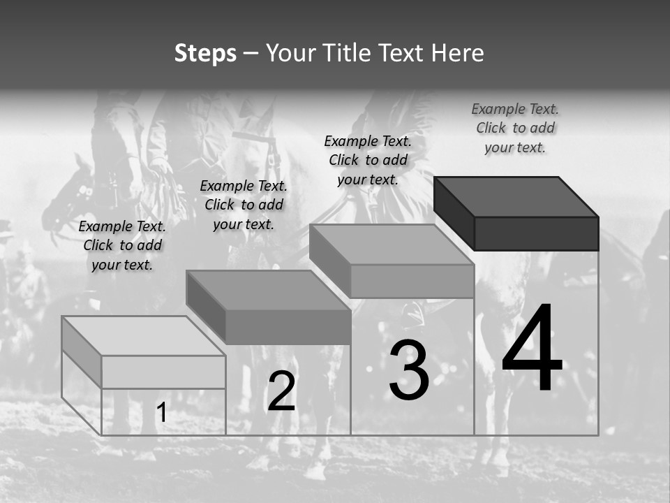 Riders Military Image PowerPoint Template