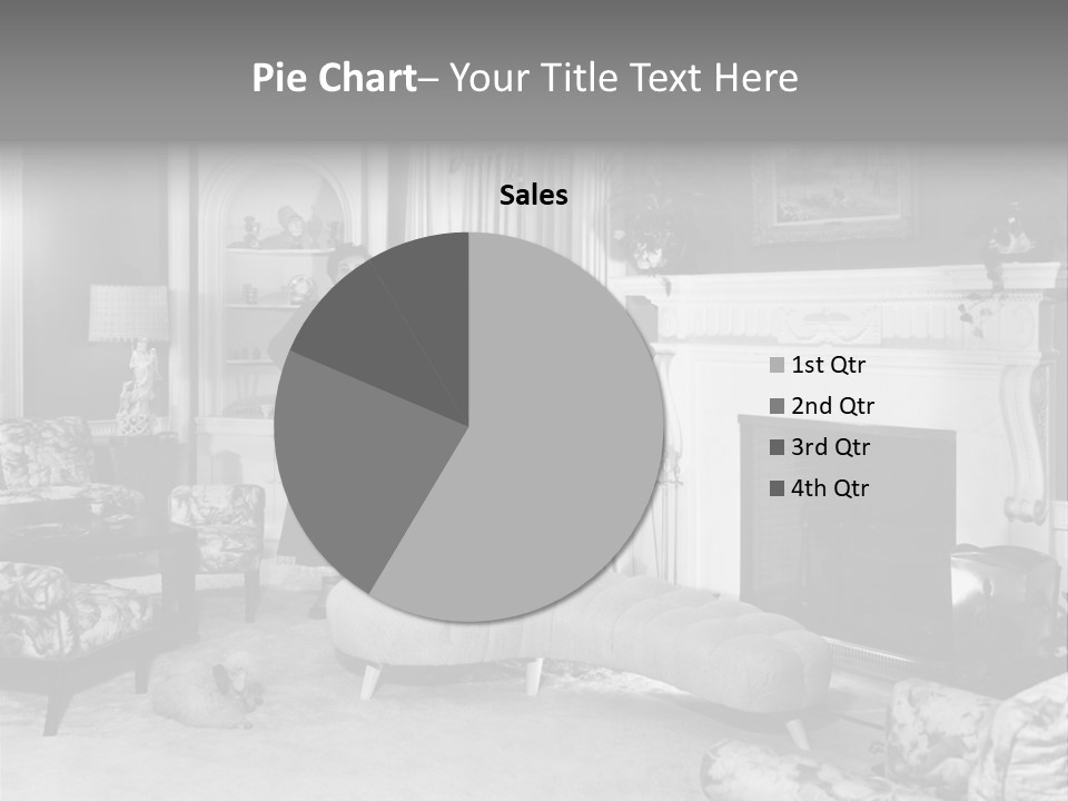 Typical Interior Of 70-80 Years America PowerPoint Template