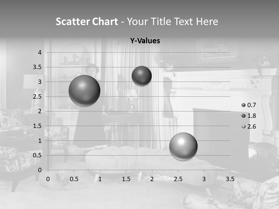 Typical Interior Of 70-80 Years America PowerPoint Template