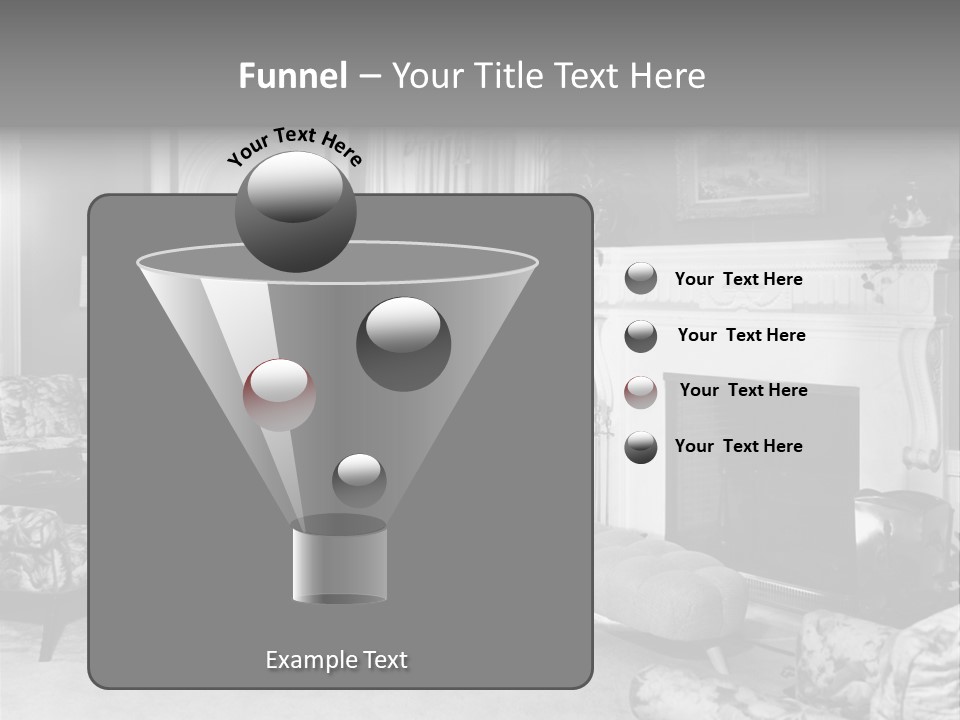 Typical Interior Of 70-80 Years America PowerPoint Template