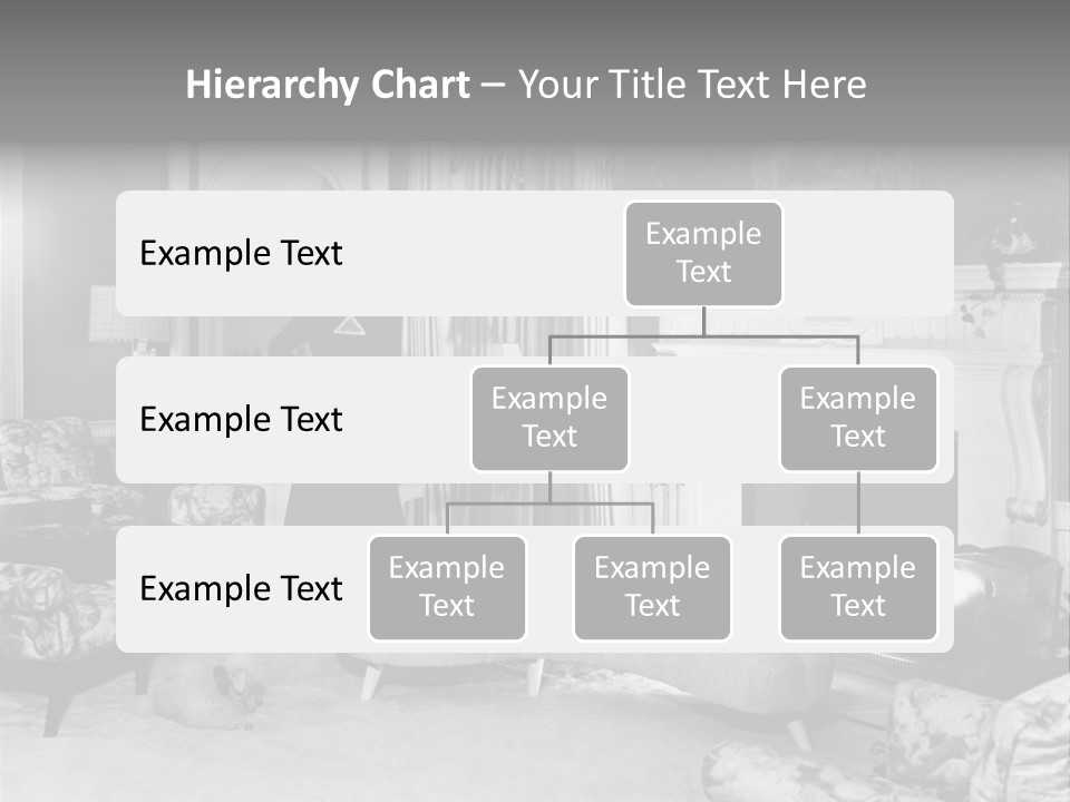 Typical Interior Of 70-80 Years America PowerPoint Template