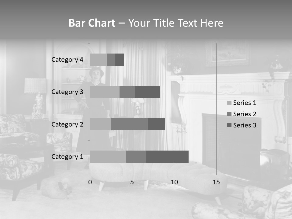 Typical Interior Of 70-80 Years America PowerPoint Template