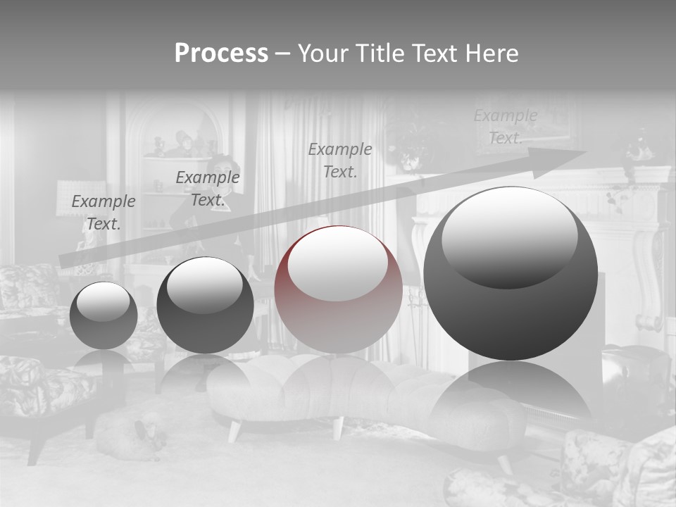 Typical Interior Of 70-80 Years America PowerPoint Template