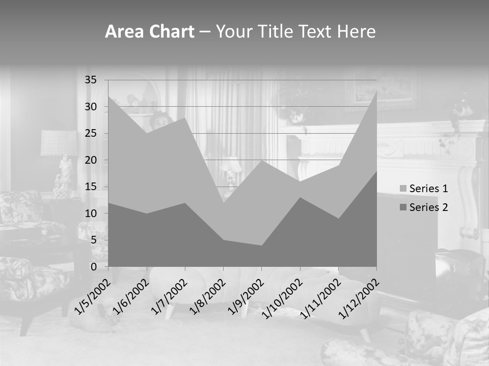 Typical Interior Of 70-80 Years America PowerPoint Template