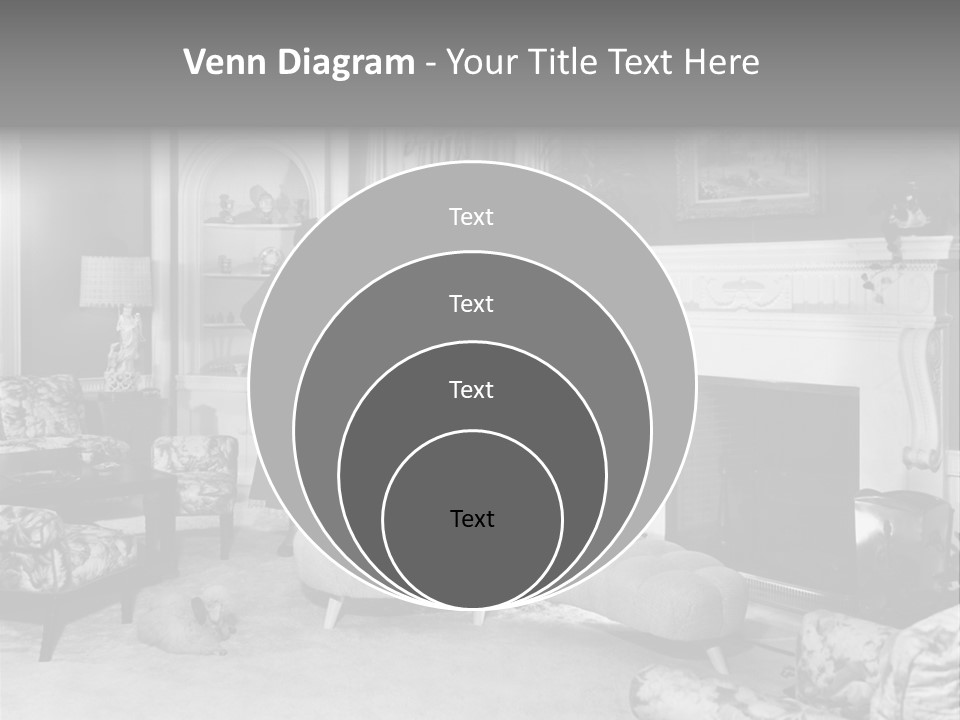 Typical Interior Of 70-80 Years America PowerPoint Template