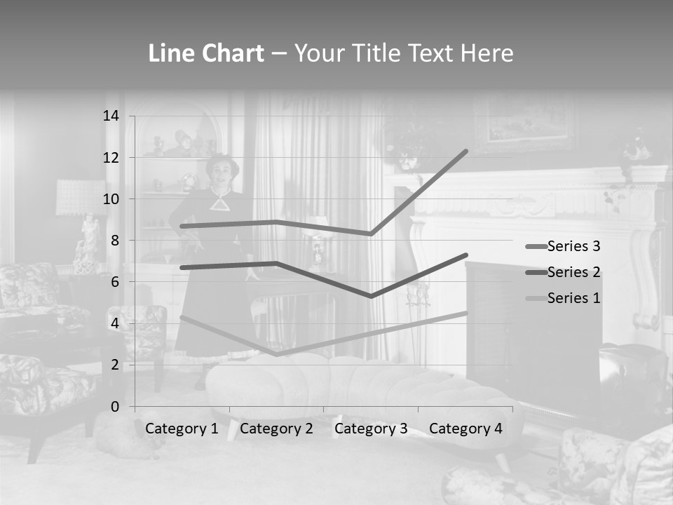 Typical Interior Of 70-80 Years America PowerPoint Template