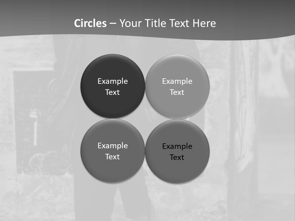 Man Posing '80 20Th Century PowerPoint Template