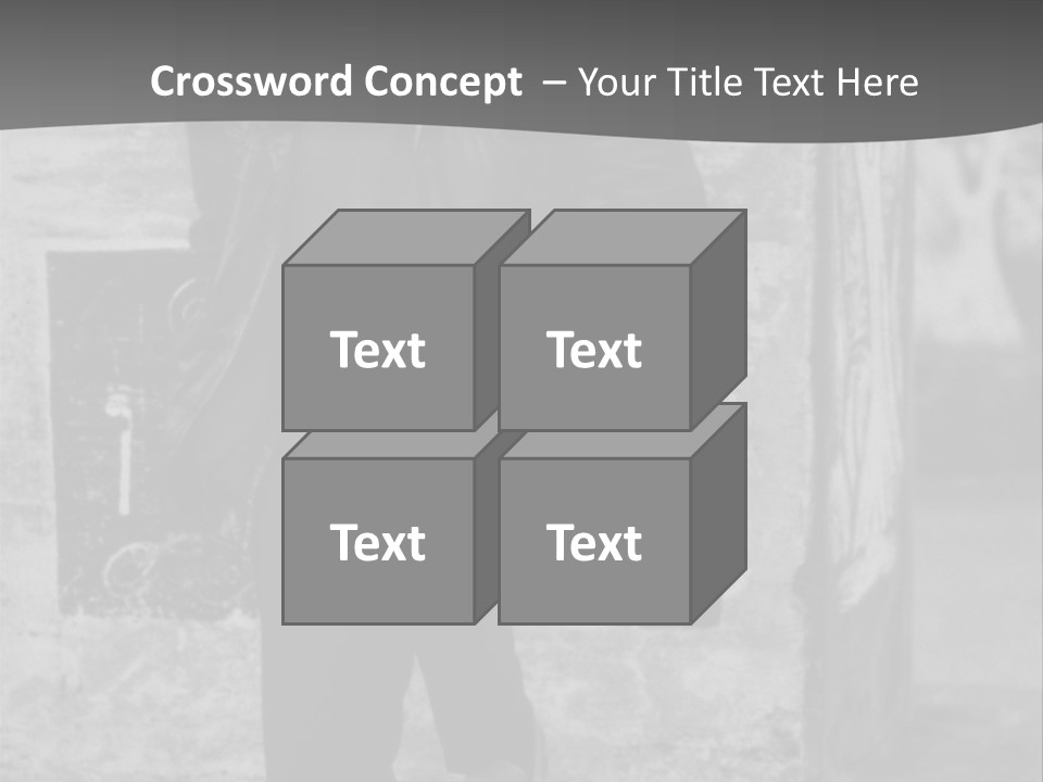Man Posing '80 20Th Century PowerPoint Template