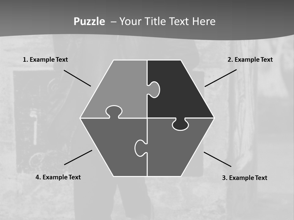 Man Posing '80 20Th Century PowerPoint Template